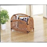 今枝商店 ラタン マガジンラック 取っ手付き R-261