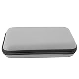 New 3DS XL、Super NES Edition、New 2DS XL、NEW 3DS LL、3DS XL、3DS LL用キャリングケース、8ゲームスロット付きハード保護シェルトラベルケース、防水PU&ハードEVA (銀)