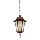 Acclaim 6116ABZ/FR Camelot Collection 1-Light Outdoor Light Fixture Hanging Lantern, Architectural B