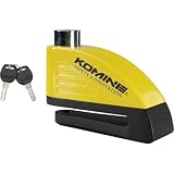 コミネ(KOMINE) バイク用 リマインダーアラームディスクロック ブラック/イエロー LK-122