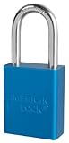 Americanロック( R )ブルー南京錠with 1 1 / 2 "ソリッドアルミニウムボディ1 1 / 2 "シャックル(異なる印)