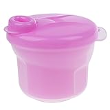 Dovewill キッチン　3セクション　ミルクボックス　収納ケース　弁当箱　赤ちゃん　離乳食保存　安全　3色選べる - ローズ