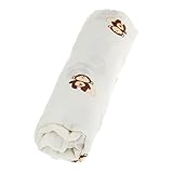 Lovoski ベビー　新生児　モスリン　綿　毛布　ブランケット　バスタオル　ラップ　おくるみ　敷物　全6パタン - #5