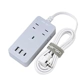 Fargo 電源タップ SATI COLOR CORD USB PD30W TYPE-C TYPE-A AC4個口 1.8m 全9色 (スモーキーブルー)