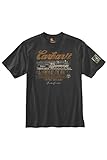 Carhartt Men 's Legend of the Rails半袖Tシャツ カラー: ブラック