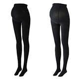 犬印本舗　ママの声から生まれた　マタニティ　タイツ～ママと犬印の共同開発品 マタニティ　下着 マタニティウェア(ps6468)(M～L, ブラック)