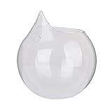 【ノーブランド品】ラス花器、フラワーベース 、掛けグラスボール、ハンギングベース、花入れ、一輪挿し/　透明