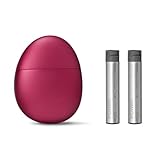 【 ston +（ストンプラス）】 スターターキット 深い呼吸の習慣化 サポートデバイス (茜（レッド）, POWER Caffeine×Blueberry)