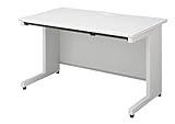 プラス オフィスデスク 平机 SH-126H 天板ホワイト／本体ホワイト643973