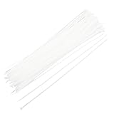 uxcell 結束バンド ケーブルタイ 5.6mm x 500m 耐紫外線 ホワイト ナイロン ケーブル ワイヤー ジップ
