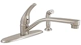 LDR 950 12403SS Single Handle Kitchen Faucet with Extra Long Spout, Stainless Steel by LDR Industrie
