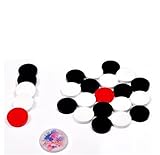 Pam Herbals プロフェッショナルキャロムボードコインセット – アクリルコイン24枚(6mm)とストライカー2個付き、競争力のあるキャロムゲーム用のスムーズなプレイ。