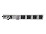 Tripp Lite 4 Outlet Power Strip, 10 ft. Cord with NEMA 5-15P Plug, 12 inch., Metal (PS120410) [並行輸入品