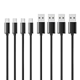 USB Type C ケーブル 2m 3本セット LpoieJun【3A急速充電 /480Mbps 高速データ転送】 USB-A to C タイプc 充電ケーブル 高耐久TPE素材 56KΩレジスタ実装 スマートフォン/タブレット/ゲーム機 等 USB-C機器対応 ブラック