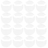 Rimikuru 缶バッジ 缶バッチ カバー 約100mm 16枚セット ケース 缶バッヂ 缶バ バッチ 保護 (16枚セット)