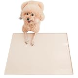 INULABO (イヌラボ) シリコントイレ 犬 トイレ トイレトレー シリコン トイレ シリコンマット 薄型 しつけ用 多頭飼い 薄いトイレ トイレトレーニング おしゃれ (レギュラー (54*40cm))ココアブラウン