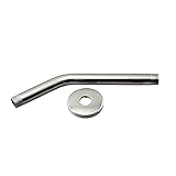 Westbrass WBD302-1-26 1/2-Inch IPS x 10-Inch Shower Arm with Flange in Polished Chrome by Westbrass