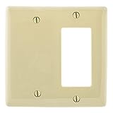 ブライアントElectric np1326i 2-gang 1 Decorator /漏電遮断器1空白壁プレート、アイボリー