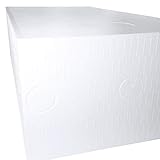 発泡スチロール ブロック 普通硬さ 規定品ブロック １８００ｍｍ×９００ｍｍ×５００ｍｍ １個 白色