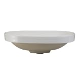 Decolav 1457 Primrose 23 – 3 / 8 " OvalセミRecessed Vitreous中国洗面所シンク、 1457-CWH 1