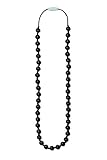 Mama & Little Lexi Silicone Baby Teething Necklace for Moms - Nursing Necklace in Black - Teething B