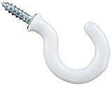 NATIONAL MFG/SPECTRUM BRANDS HHI N119-728 Cup Hook 1-Inch White [並行輸入品]
