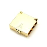 【Re・Best】 １ヶ入 【 開閉式帯留め金具 （大） 20mm G/ゴールド 】 【 四～五分紐用 】 アクセサリーパーツ/オビドメ金具