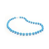 Bitey Beads Classic Silicone Teething Nursing Breastfeeding Chewable Necklace (Sky Blue) by Bitey Be