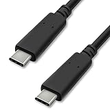 アイリスオーヤマ USB type C ケーブル ブラック 急速充電対応 type C/type C 20V 3A 60W 長さ1m ICCC-B10-B
