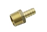ノーブランド品　鉛フリーの黄銅C69300　ホース継手５/８"Hose Barb x ３/８" Male NPT ５個入り