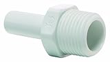 John Guest Speedfit PP051222W 3/8OD by 1/4NPTF Stem Adapter, 10-Pack by John Guest Speedfit