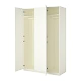 【IKEA/イケア】PAX ワードローブ, ホワイト, バッルスタード ホワイト