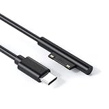 SZSL Surface 充電ケーブル USB-C to Surface 充電ケーブル USB-C充電器45Ｗ 15v以上 PD充電充電器が必要【15V/3A 45W 】、マイクロソフト Surface Pro 7/6/5/4/3/X， Surface Go1/2， Surface Laptop 1/2/3/4 Book タブレット対応 (1.5M)