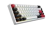 ARBITER Polar 65 - CNC 磁気ゲーミングキーボード ラピッドトリガー ホールエフェクトスイッチ CNCアルミニウムフレーム ラピッドトリガー 65%コンパクト ブライトRGB デュアルショット PBT キーキャップ - Ronin Red - Gin