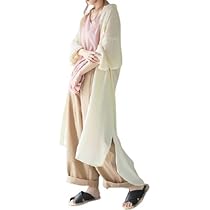 Amazon.co.jp: [Hug.U] シアーシャツ ロングシャツ シャツ