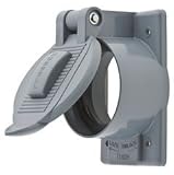 Hubbell Wiring Systems HBL7774WO Twist-Lock Ship-to-Shore Valox Thermoplastic Lift Cover for Weather