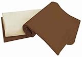 Tadpoles Organics Set of 3 Flannel Receiving Blankets, Chocolate by Tadpoles [並行輸入品]