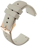 [monomam] スマートウォッチ ベルト 20mm シリコン 交換ベルト (ベルト幅：20mm) (Mocha Greige)