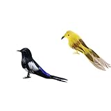 Baosity 非常　現実的　人工フェザー　森林　鳥　家　装飾　撮影　小道具　全7色　　　　 - コンボ4