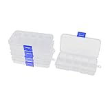 プラスチックの長方形10スロットコンポーネントのストレージボックスクリニーククリアホワイト