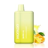 HOOLOO 電子タバコ ベイプ vape シーシャ 口寂対策 水蒸気タバコ 6,000回吸引 禁煙パイポ 10風味セット シーシャ 電子タバコ 本体 ニコチン タール無し 水蒸気 電子タバコ 使い捨て 持ち運び 爆煙 禁煙グッズ 電子たばこ Type-C充電可能(ミカン・レモン)