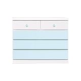 アルファタカバ ベビータンスシリーズ プリモ 100cm4段 (パステルブルー)