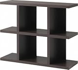 不二貿易 リビング収納 FUGA オープンシェルフ 3段 FG-903SH 幅90cm ダークブラウン 89016