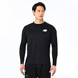 [ニューバランス] サッカー トレーニングロングスリーブシャツ (AMT45402) 長袖 ドライ 速乾 通気 メンズ BK(ブラック)