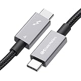 [Intel認定] Cable Matters 40Gbps 編組Thunderbolt 4 ケーブル - 1m、 240W 充電・ 8K ビデオ、サンダーボルト4ケーブル、MacBook Pro/iMac 用の、 Thunderbolt 3 / USB4 / USB-C完全互換、ブラック