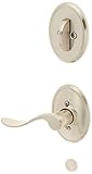 Schlage Lock Company F94ACC619WKFLH Satin Nickel Interior Pack Accent Lever Left Handed Dummy Interi