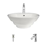 Mr Direct v2003-bisque磁器容器シンクEnsemble 725 シルバー V2003-B-725-C