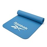 Reebok(リーボック) トレーニングマット 7mm ヨガマット フィットネス ヨガ ピラティス エクササイズ マット 厚め 幅広 防音 ブルー