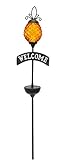 Moonrays 91587 Solar Powered White LED Glass Pineapple Stake Lights by Moonrays