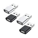YOKELLMUX USB 変換アダプタ Type-C (メス) to USB (オス) 小型USB3.1 【4個セット】10Gbps 急速充電＆高速データ同期 Type C コネクタコンバータ PC、充電器等対応